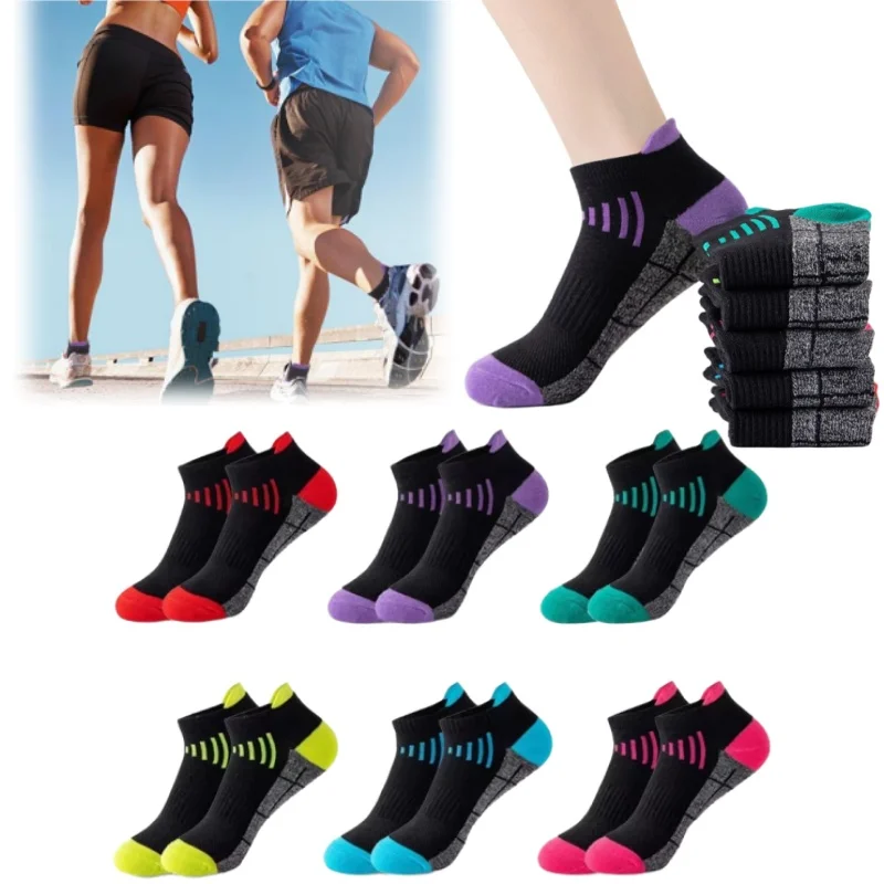 

Унисекс, противоскользящие, впитывающие пот, антифрикционные спортивные носки для бега на открытом воздухе, спортивные носки с низким вырезом до щиколотки