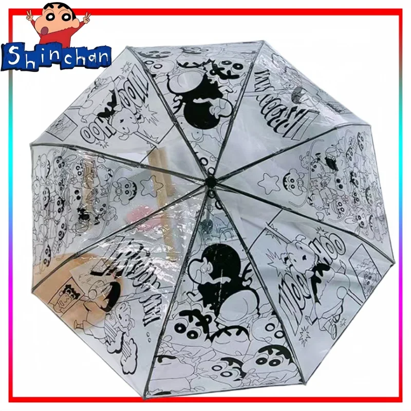 Crayon Boy Shin C-Chan Folding Umbrella Cartoon Crayon Boy Shin C-Chan Automatic Umbrella Eight-Section Anime Merchandise