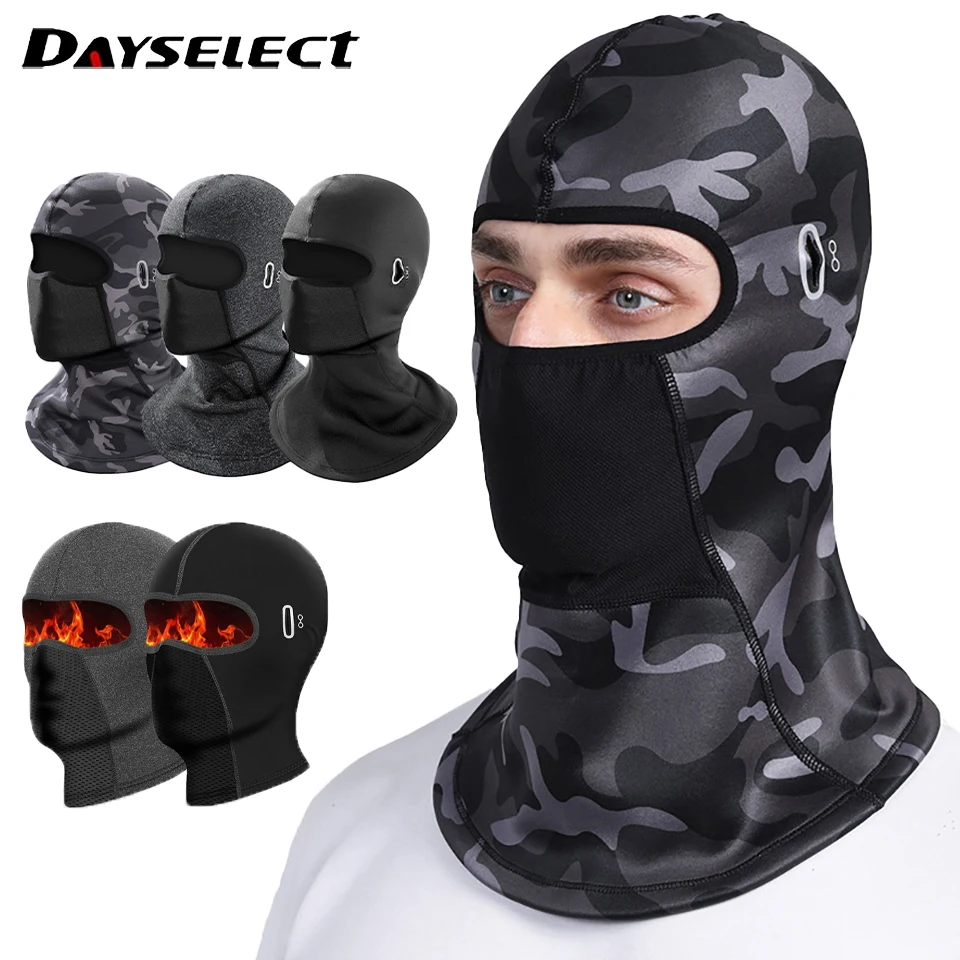 

1Pcs Warm Face Mask Ski Head Cover Motorcycle Riding Windproof Cold-proof Scarf Full Face Helmet Protective Inner Iining Fleece