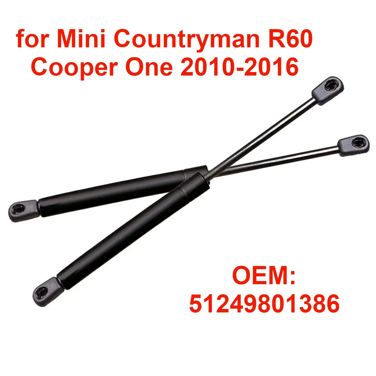 2Pcs Car Rear Trunk Tailgate Boot Gas Struts Lift Support Rods 51249801386 for Mini Countryman R60 Cooper One 2010-2016