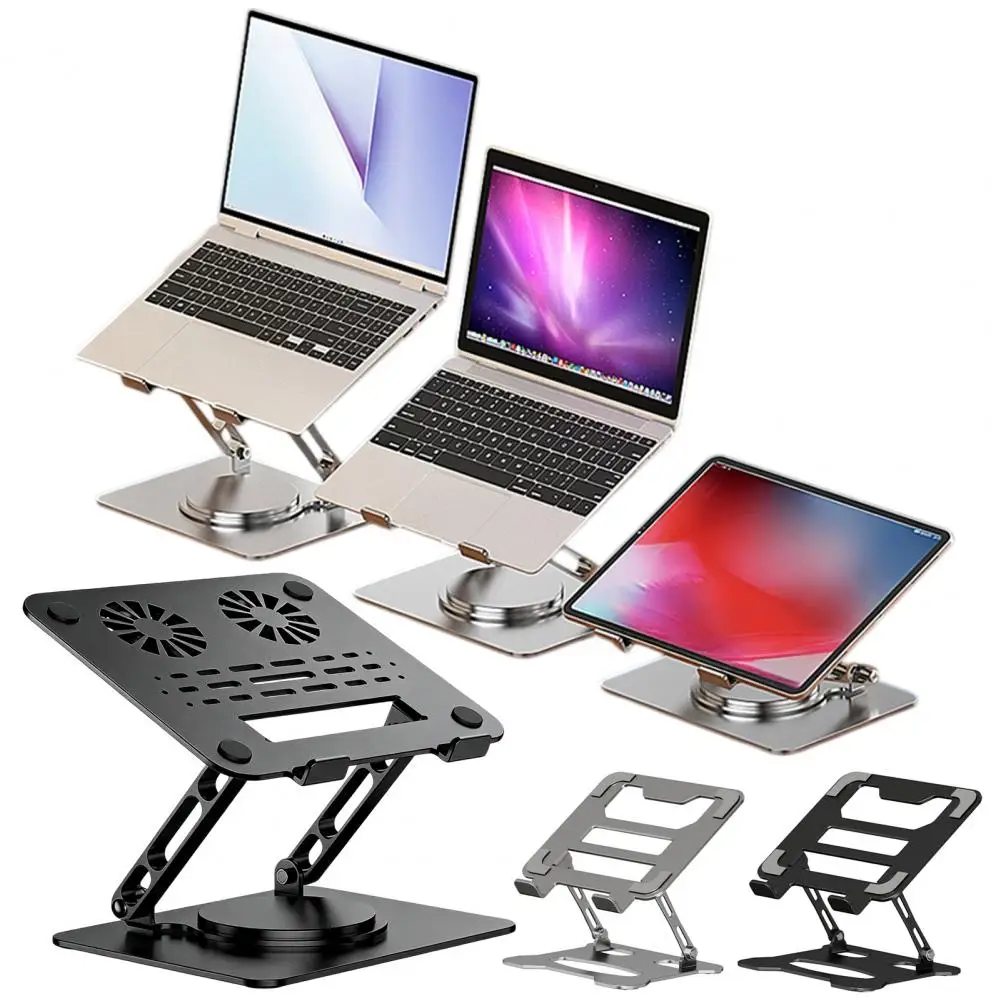 Adjustable Laptop Stand Foldable Laptop Stand for Desk Portable Height Adjustable Computer Riser Holder Ergonomic Ventilated