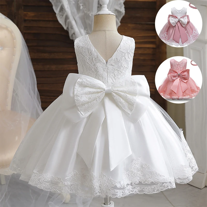 Children's Dresses Elegant Party Dress Princess Costume For Girls Wedding Dresses Baby 1st Birthday Dress Newborn Clothes 1-6Y