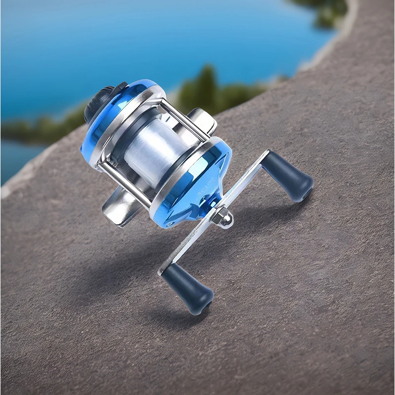 

Sideny Fishing Reel Mini Snare Drum Wheel All Metal Micro Lead Raft Winter Ice Sea Casting Drum Wheel Sea Rod Fish Baitcast Reel