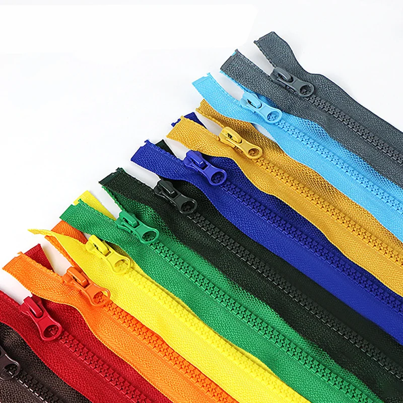 5 # Resin Zipper 2.5 cm * 40/50/60/70/80/90/100/120 cm 24 Color Open Tail Zipper Hand Sewing Clothing Accessories Luggage Zipper