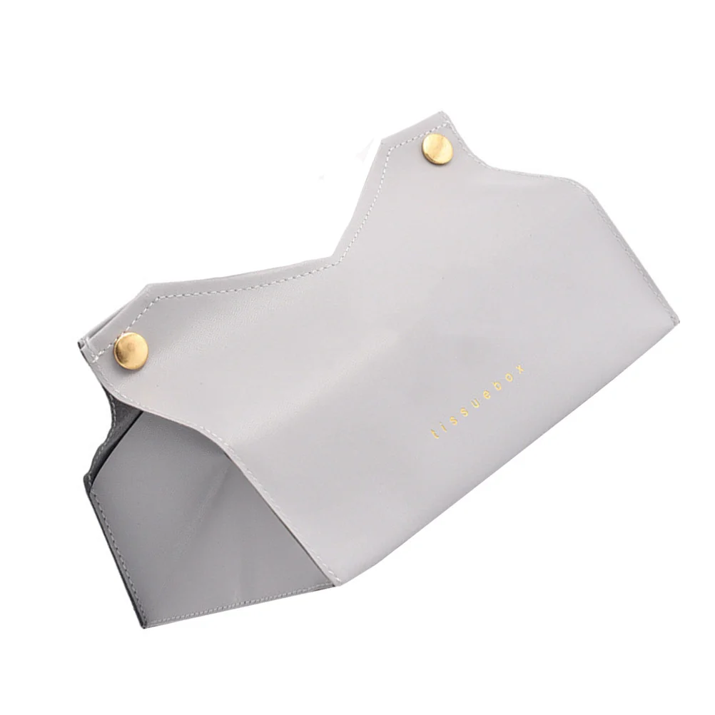 

1Pcs Tissue Box PU Material Smooth Comfortable Stylish Design for Home Office Car Use Lightweight Compact