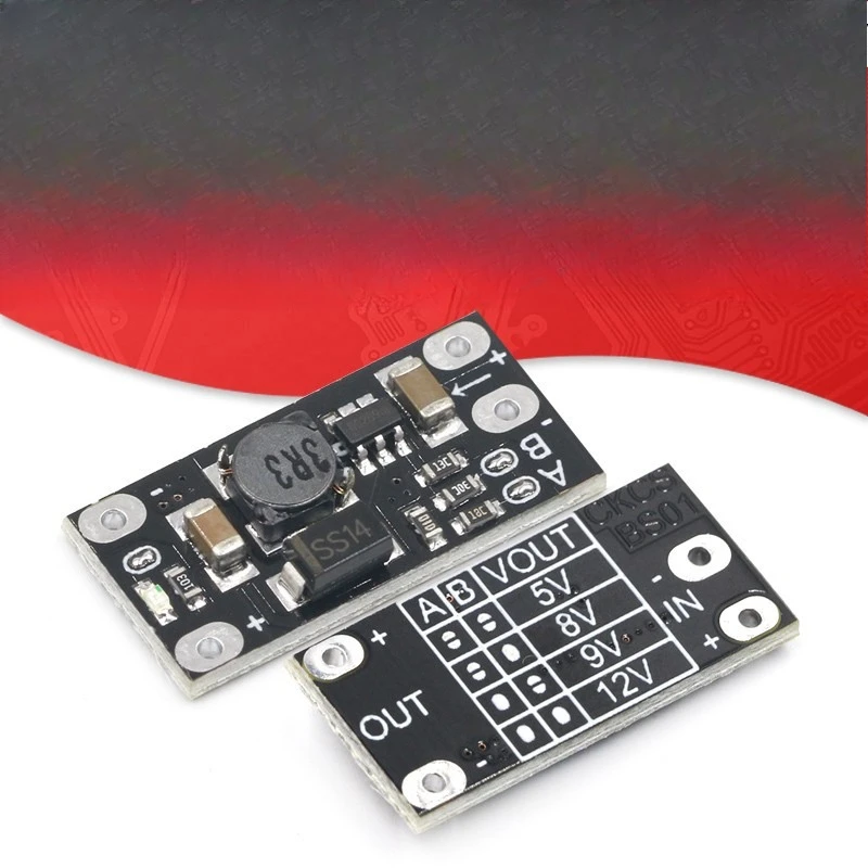 5PCS 3.7V to 12V Voltage Regulator PCB Board Module Lithium Battery Boost For Mini DC-DC Boost Step Up Converter Board Module