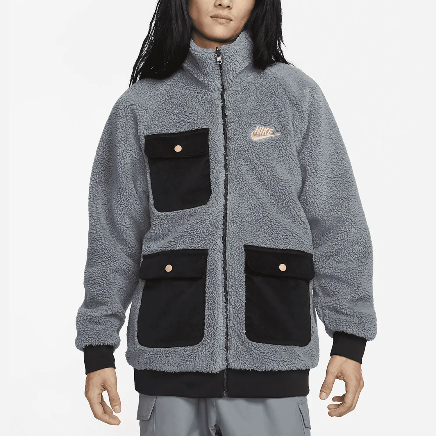 

Nike Originals Spring New Men's Leisure Sport Stand Collar Jacket DZ4713-065