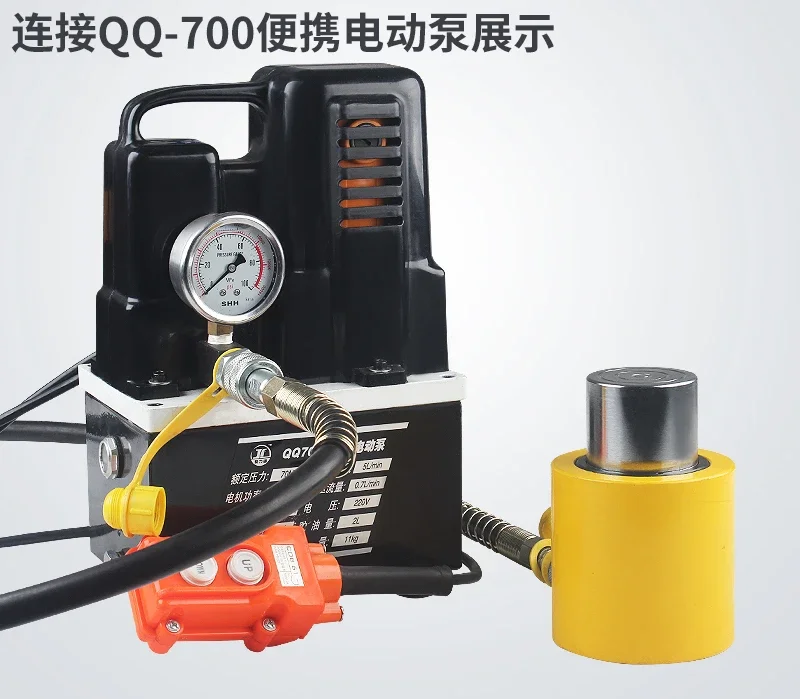 Long type FCY-10100 vehicular manual electric hydraulic jack 10T100mm split portable