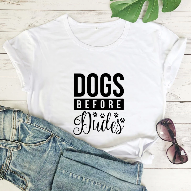 dogs before dudes t-shirt funny dog mom gift tshirt