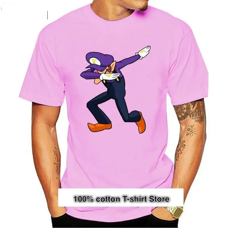 Camisetas Unisex Waluigi Dab para niños, ropa de Hip-Hop, nueva