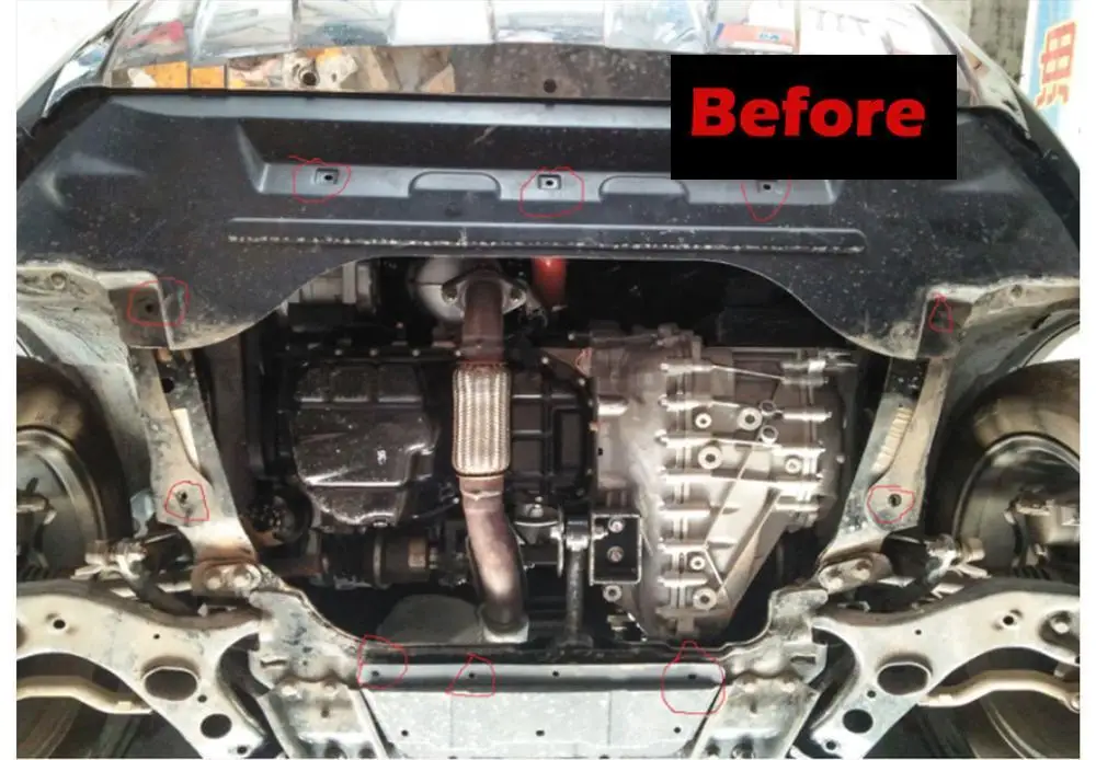 درع حماية المحرك عالي القوة مقاوم للصدمات وشديد التحمل تحت لوحة السيارة ليوبارد CS10 2017