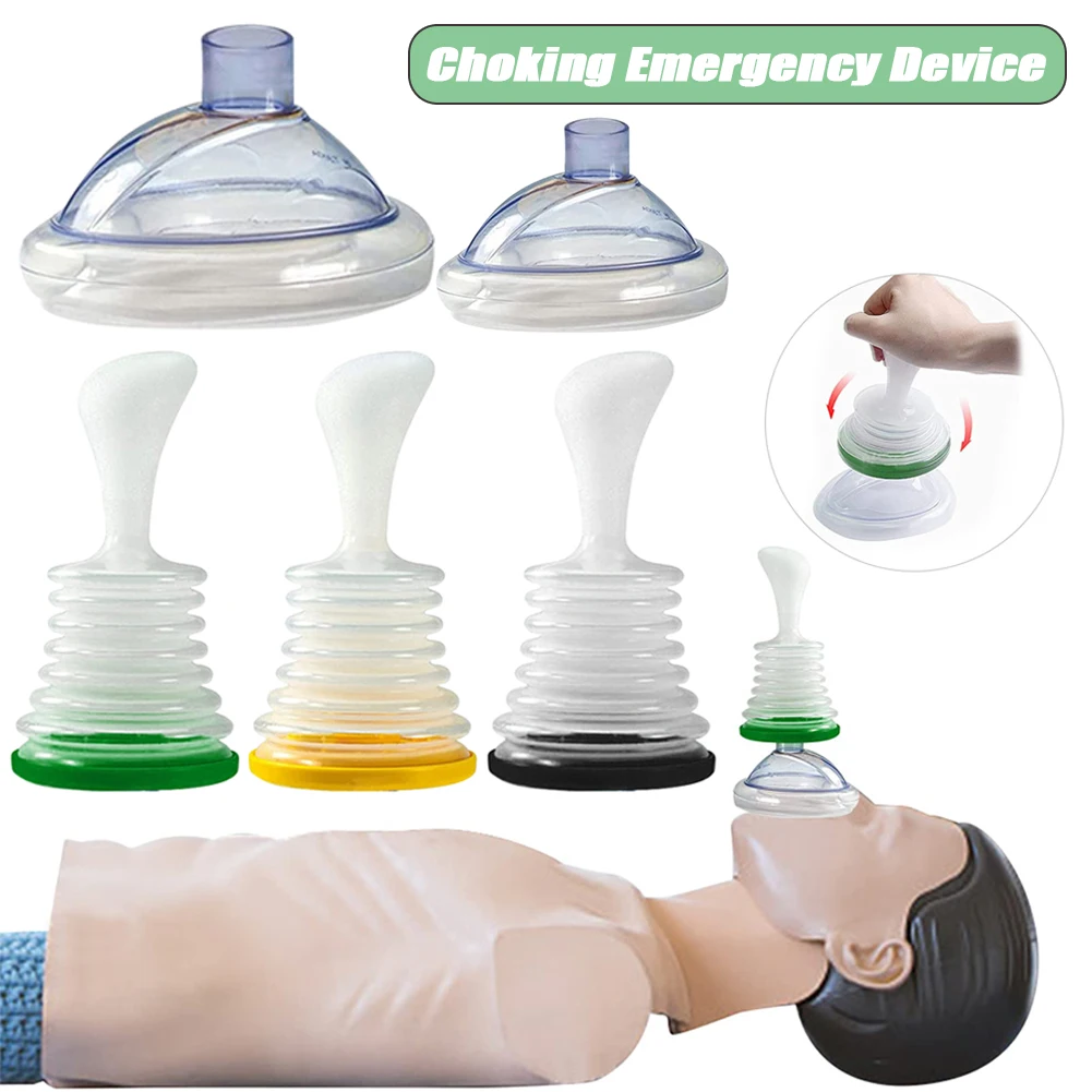 1 Set First Aid Choking Device Portable Choking Emergency Device Cardiopulmonary Trainer for Home Travel for Camping Hiking