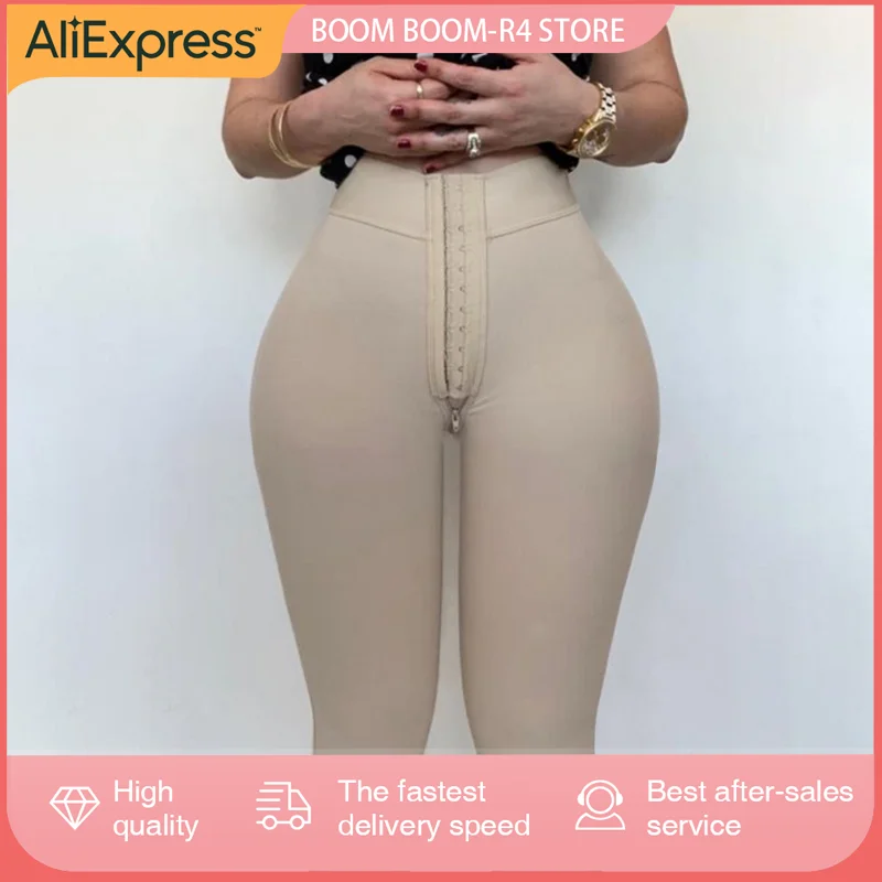 Mallas de cintura alta para mujer, Leggings suaves con Control de barriga, entrenador de cintura, Fajas Colombianas de compresión poscirugía, BBL