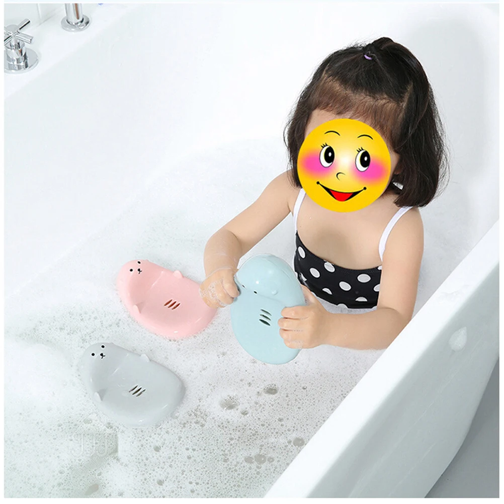 

Soap Dish Holder Travel Gym Small Size Space Saving Bathroom Organizer Tidy Home Round Heart Shaped Soap Dish Drainer Pink