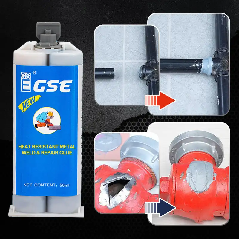 Industrial Metal Repair Adhesive Magic Plastic AB Repair Glue Strong Iron Bonding Heat Resistant Cold Welding Casting Glue