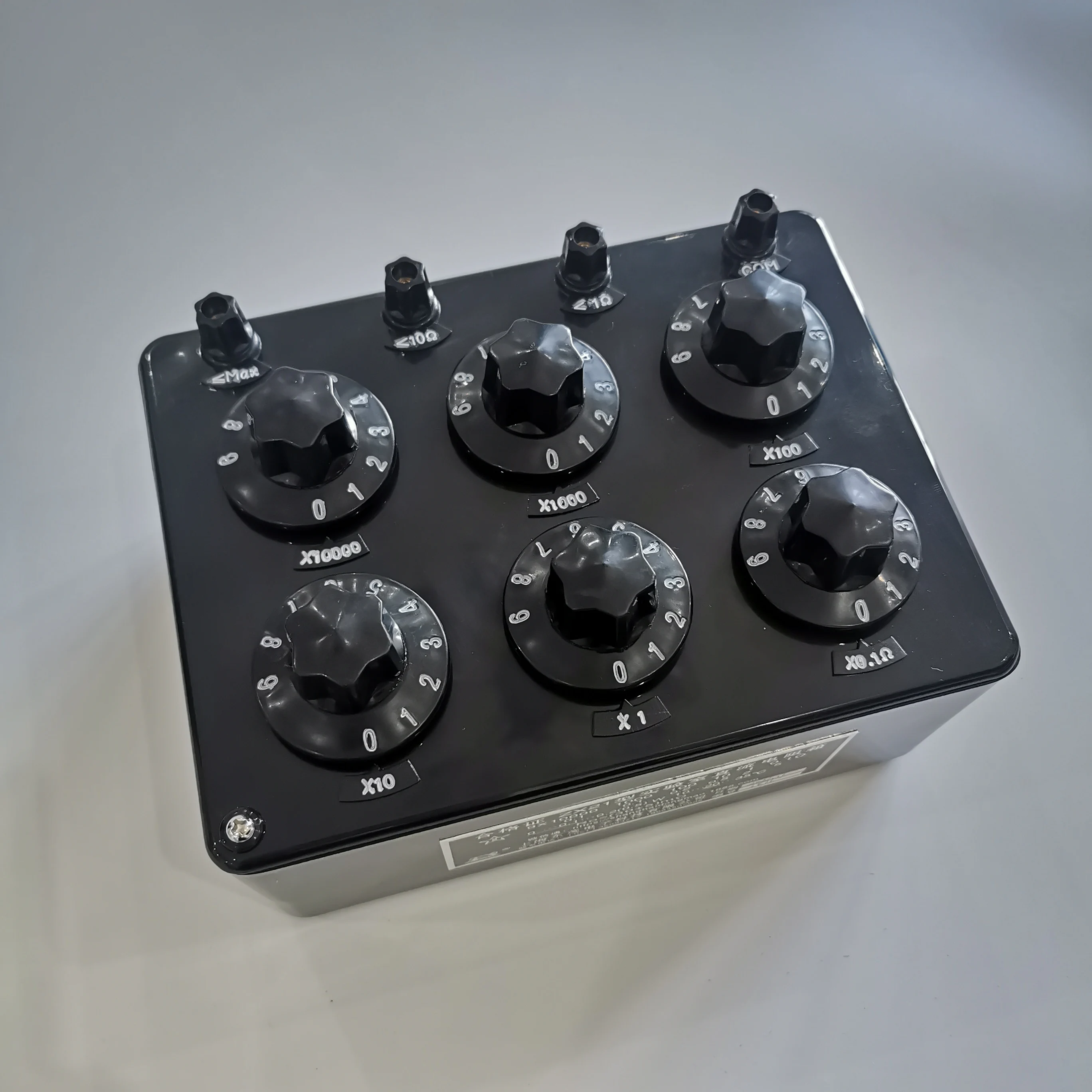FMFPAX ZX21 Rotary Resistance Box, 0.1 Ω to 99.9999 kΩ, 6 Decades DC Decade Resistor for Laboratory & Educational Testing