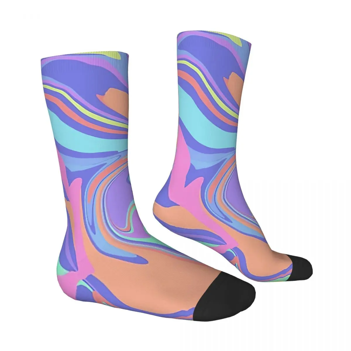 Hot Sale Retro Pastel Marble Pattern Adult Socks,Unisex socks,men Socks women Socks