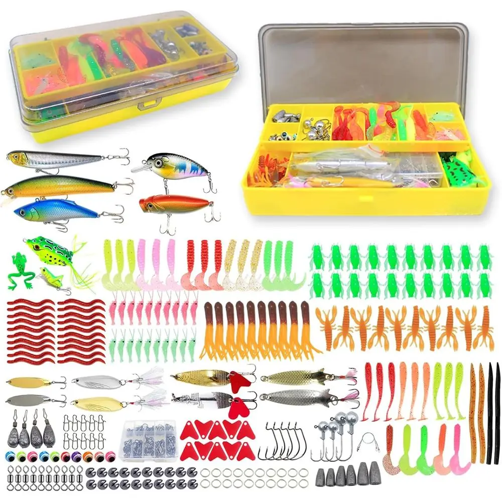 

Complete 99/431pc Fishing Tackle Set for Bass, Trout, Salmon in Fresh & Saltwater