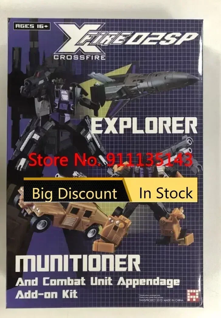 

2010 FansProject TF XFire 02A Crossfire Explorer Munitoner FPJ Upgrade Kit For Bruticus With Gift Bonus In Stock