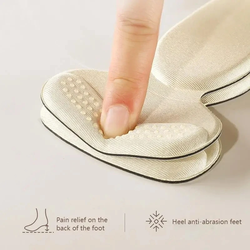 Plantillas protectoras de zapatos en forma de T de tacón alto para mujer, almohadillas antideslizantes dispensadoras de esponja, cojín para aliviar el dolor, medias inserciones