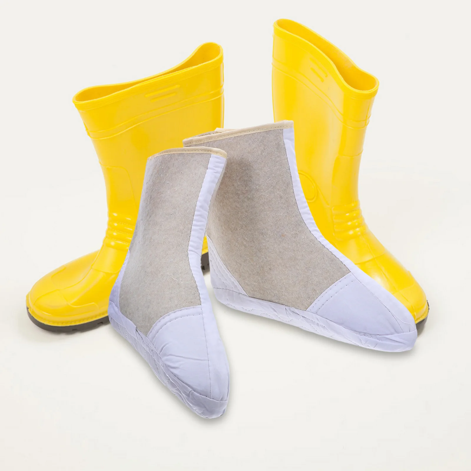 

42 Size Waterproof Boot Liners For Men Women Thick Felt Shoe Protectors Rain Snow Walking Mining Work Insulated Protective