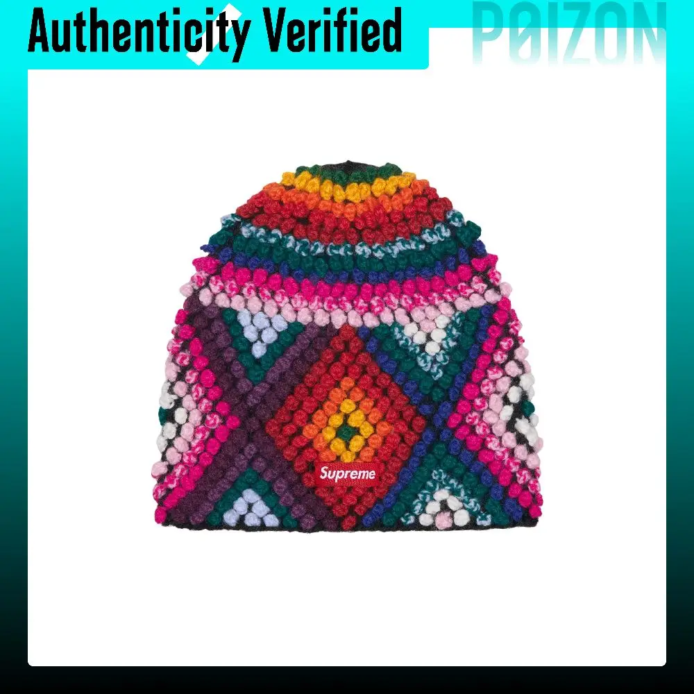 Supreme Wool Blend Beanies Unisex Brown/Multicolor SUP-FW25-1071