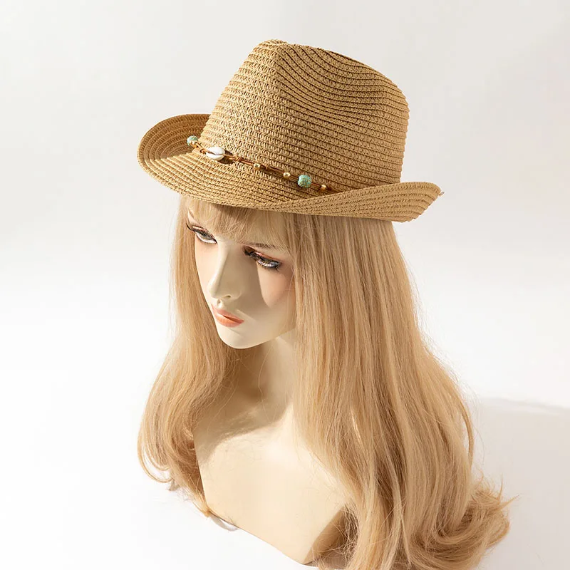 Fashion Small Brim Sun Hat For Women Party Hip-hop Hat Foldable Men Beach Hats Summer Gift Couple Caps