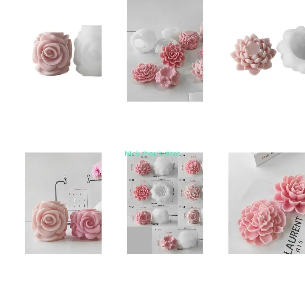 

E15E ароматическая форма для свечей, цветочная смола, восковая форма, форма для ароматерапии для любителей рукоделия