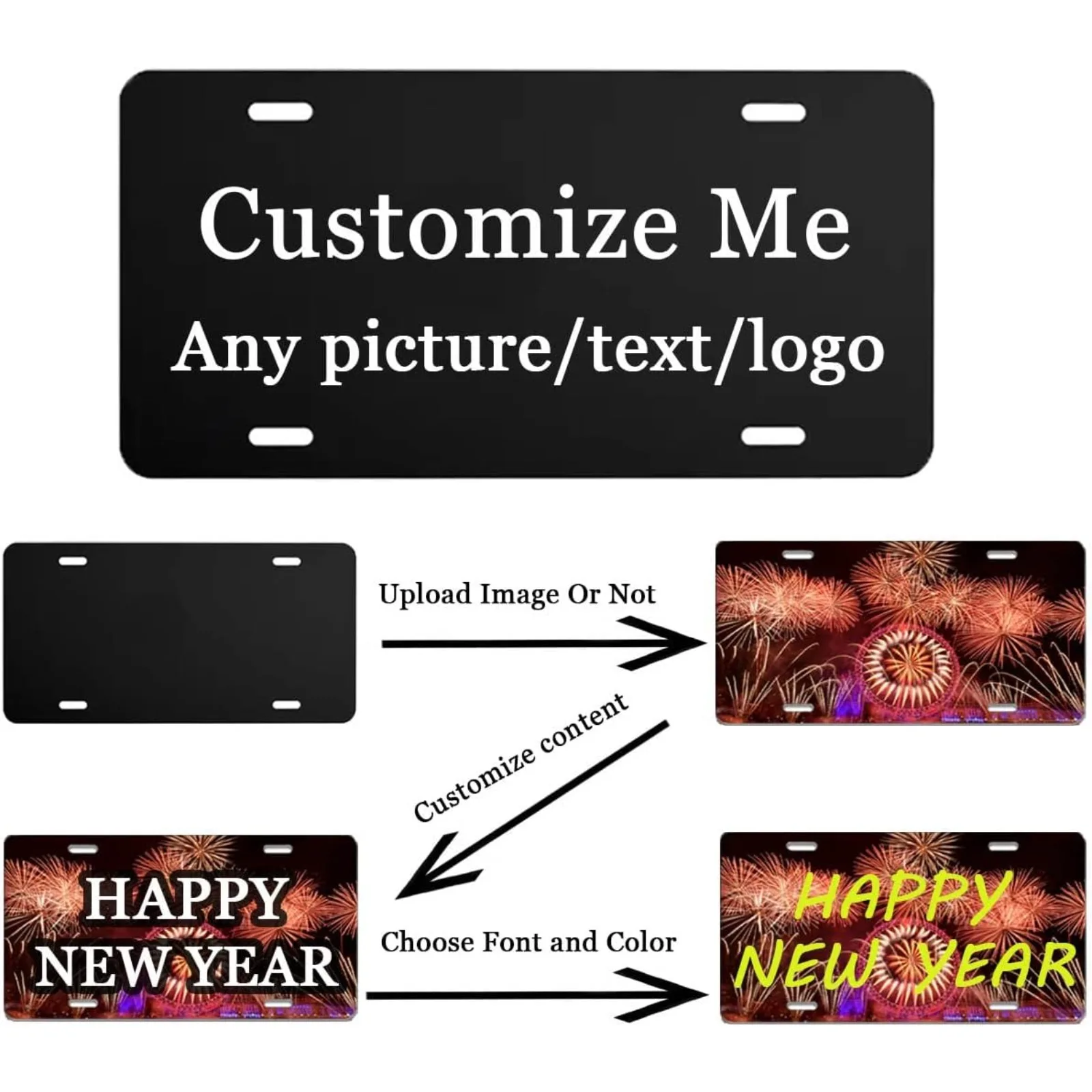 Personalized Pet House Sign Custom Photo Aluminum Plate Sign Decor for Home