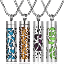 Stainless Steel Aromatherapy Necklace Diffuser Pendant Aroma Diffuser Locket Perfume Essential Oil Diffuser Pendant Necklace
