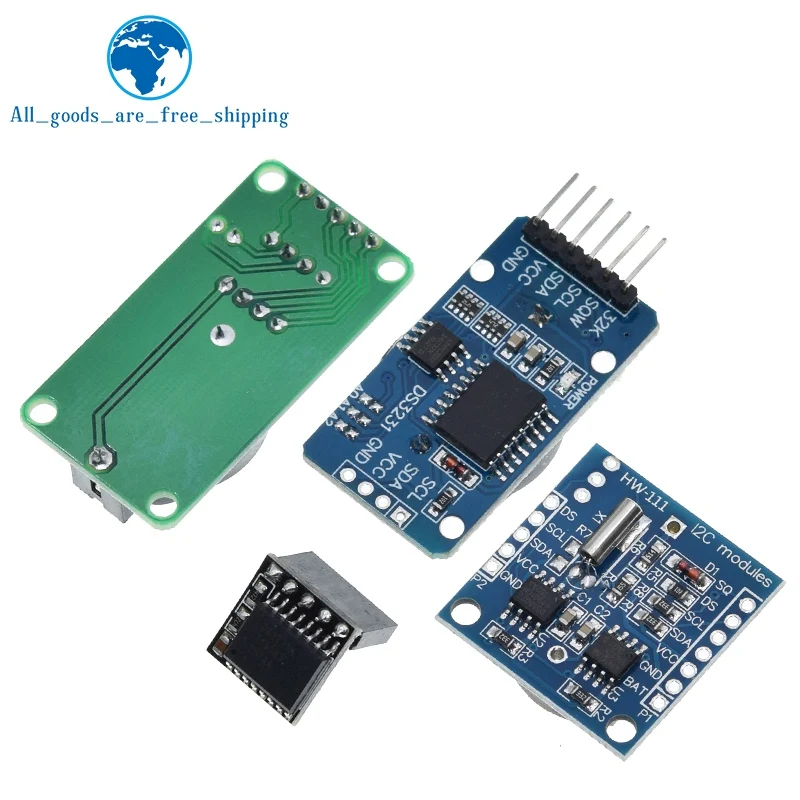 DS3231 AT24C32 IIC Module DS1302 Precision Clock Module DS1307 Memory module mini module Real Time 3.3V/5V For Raspberry Pi