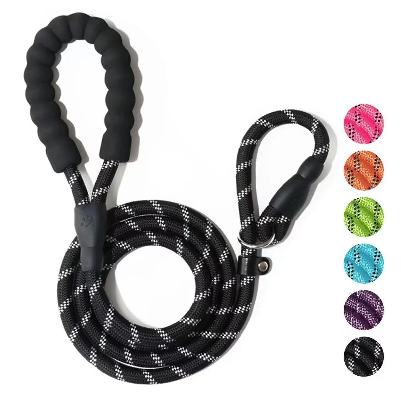 

150cm Pet Dog Training Round Rope Light Weight Nylon Dual Purpose Pet Leash Collar Small Medium Dog Leash PetSupplies