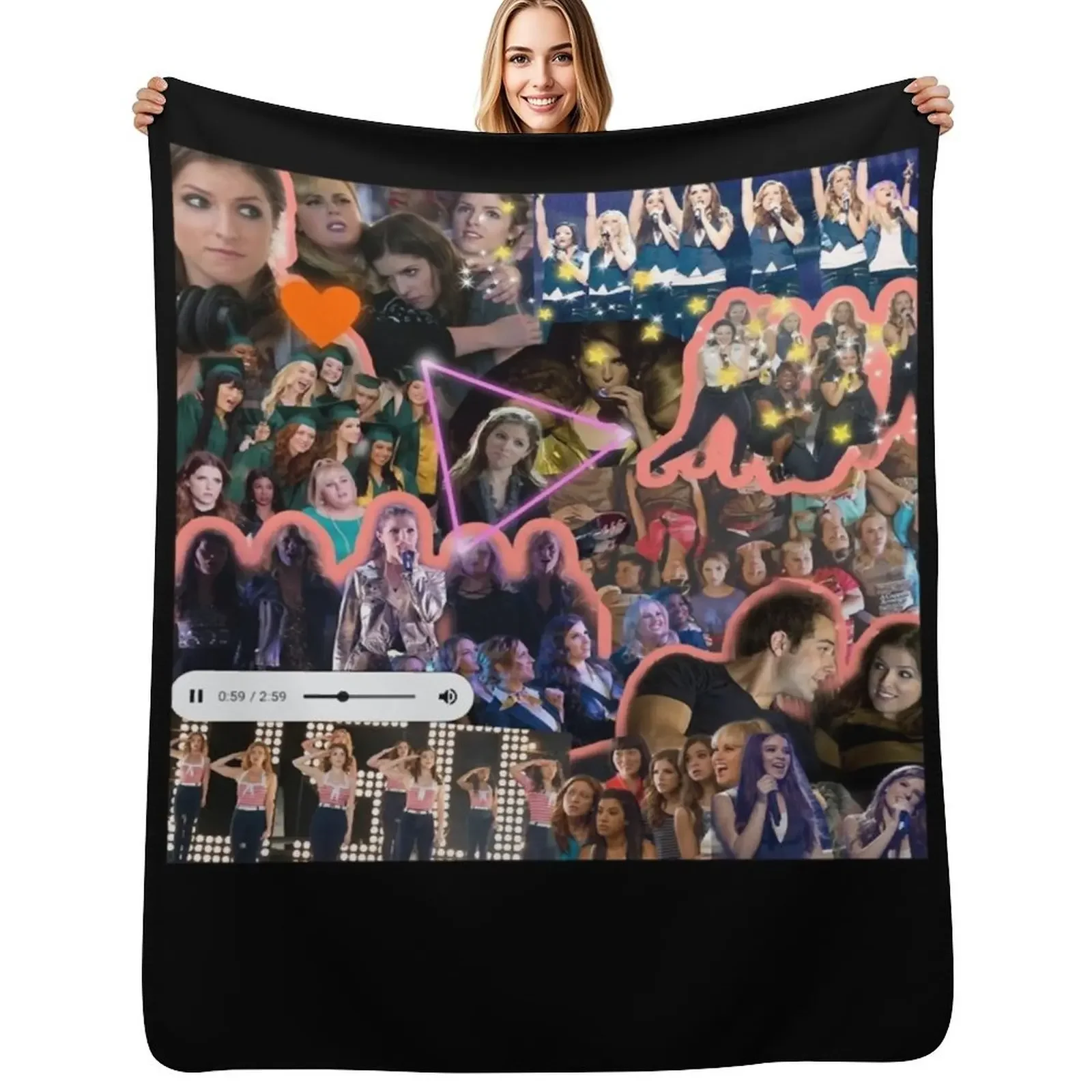 

Lover Gifts Collage Perfect Stacie Retro Vintage Throw Blanket Winter beds blankets and throws Soft Plush Plaid Blanket