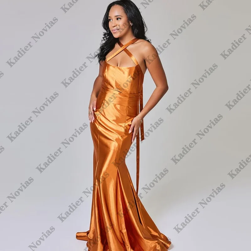 

Burnt Orange Bridesmaid Dresses Convertible Neckline Multiway Wrap Changeable Wedding Party Dress Customized