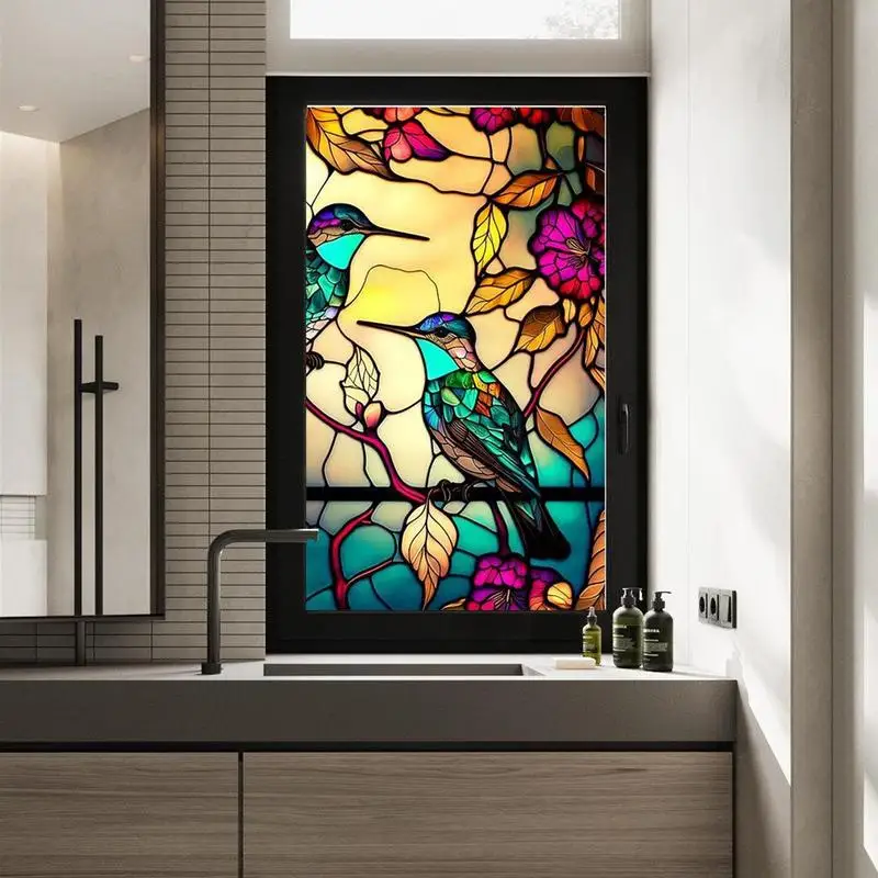 نافذة الخصوصية ملصقات الفيلم Artscape ماغنوليا نافذة الفيلم الفينيل للنوافذ الزجاجية الزجاج الملون نافذة الفيلم المنزل والحمام