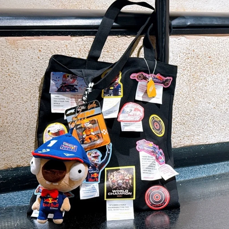 Racing Driver Action Figure DUDUDUDU Meme Plush Bag Charm Keychain Stuffed Toy Cute Ugly Cartoon Figure with Racing Suit Hat