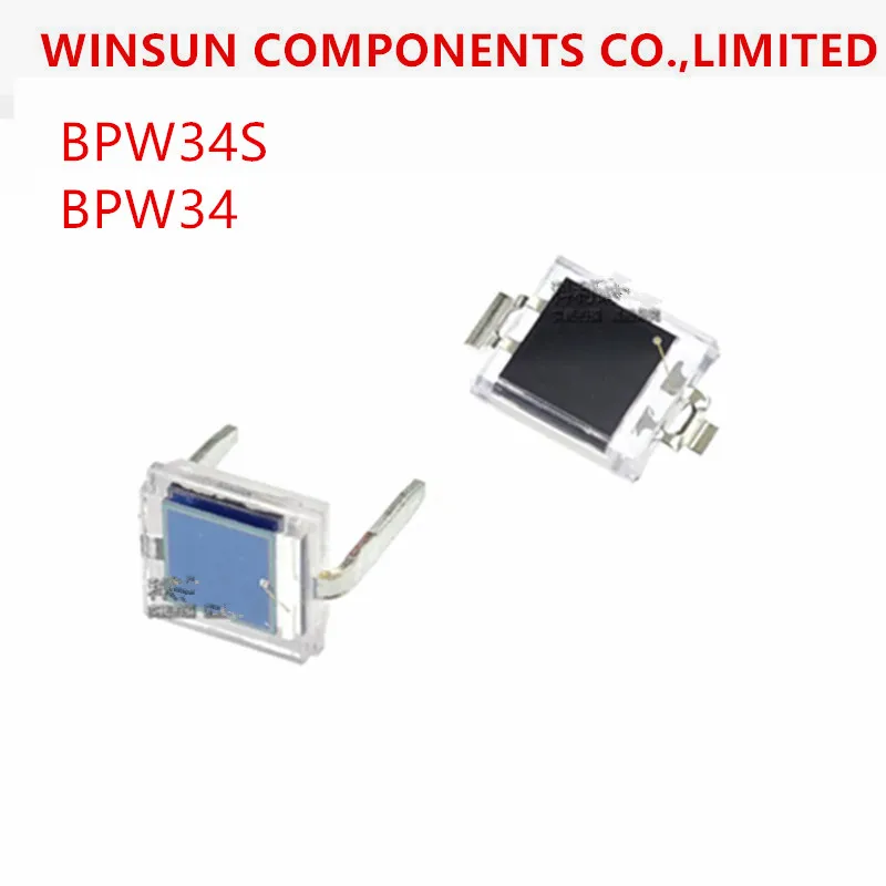(10piece)100% New Imported Original  BPW34S BPW34 chip direct insertion SMD/DIP-2 silicon PIN photodiod
