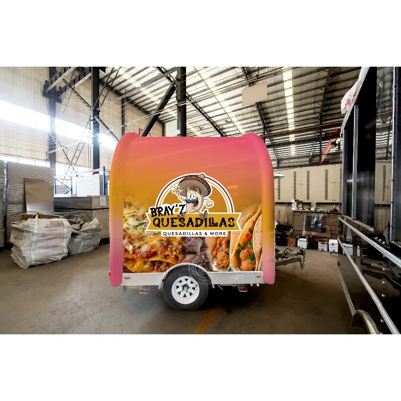 الأكثر شعبية امتياز الغذاء مقطورة عربة القهوة مقطورات مقطورة الغذاء القابلة للقطر للبيع #2