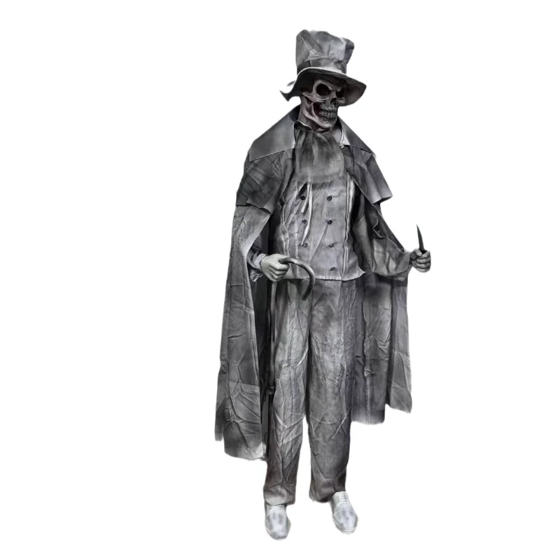 

New styling gentleman electric ghost halloween skeleton ornament secret room set props
