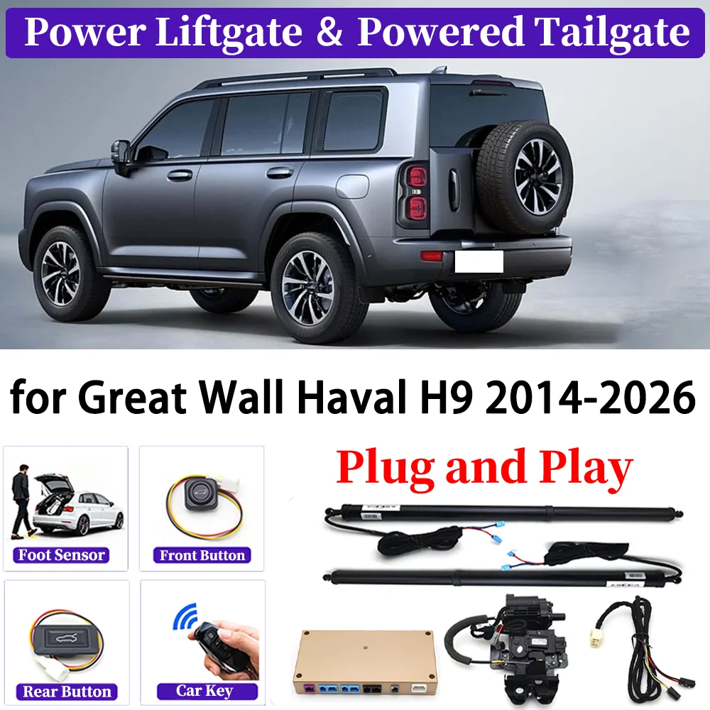 

ZJCGO for Great Wall Haval H9 2014-2026 OEM Upgrade Car Automatic Power Liftgate Kit Smart Auto Electric Tailgate System