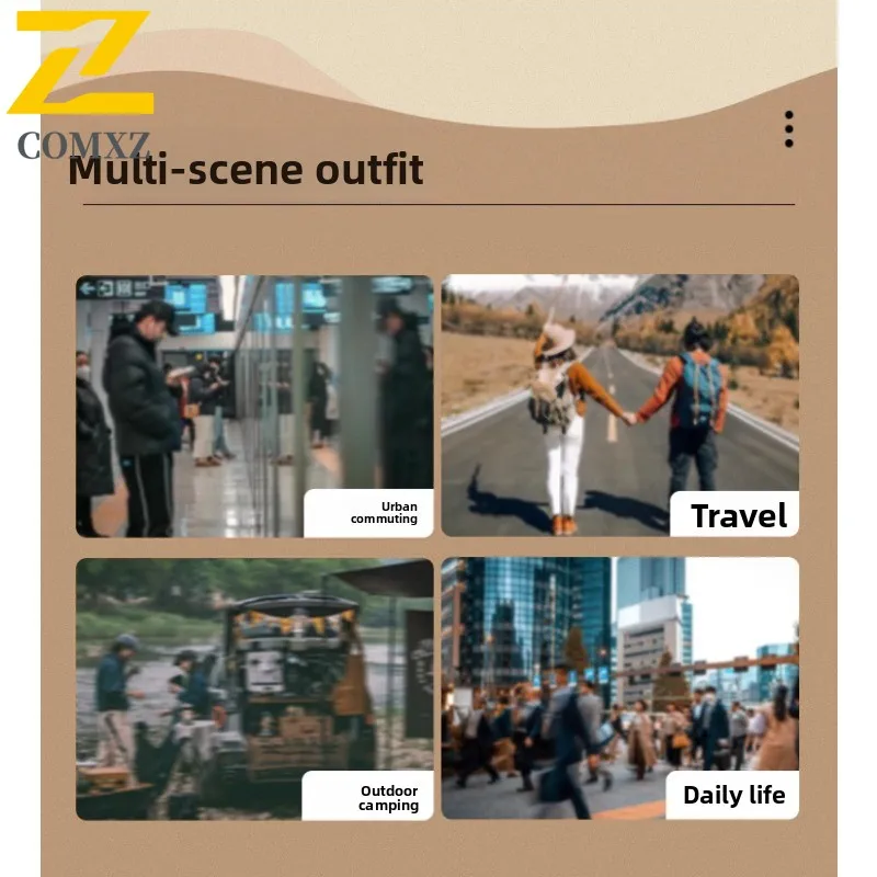 COMXZ High Quality Hooded Winter Down Jacket Men Fashion Duck Coat Casual Warm Puffer Outerwear Lightweight Comfort Street Style