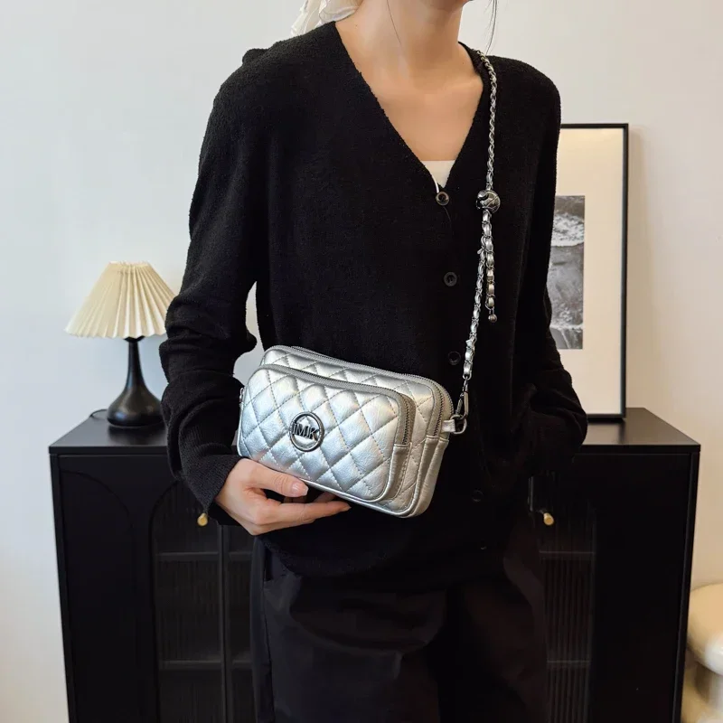 Durável um ombro bolsa feminina bonito impressão maillard estilo campus estudantes saco de corpo cruz ajustável deslocamento único