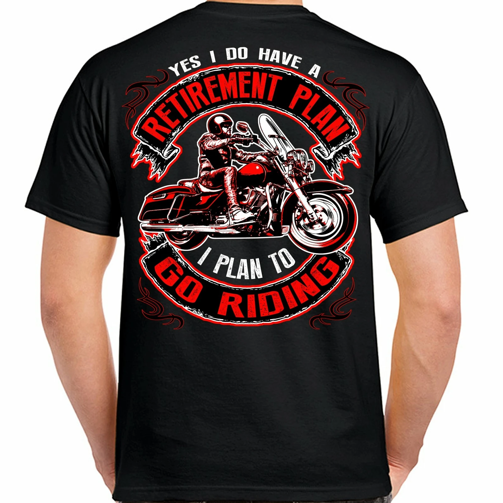 Retirement Plan Funny Motorcycle Humor Biker T-Shirt