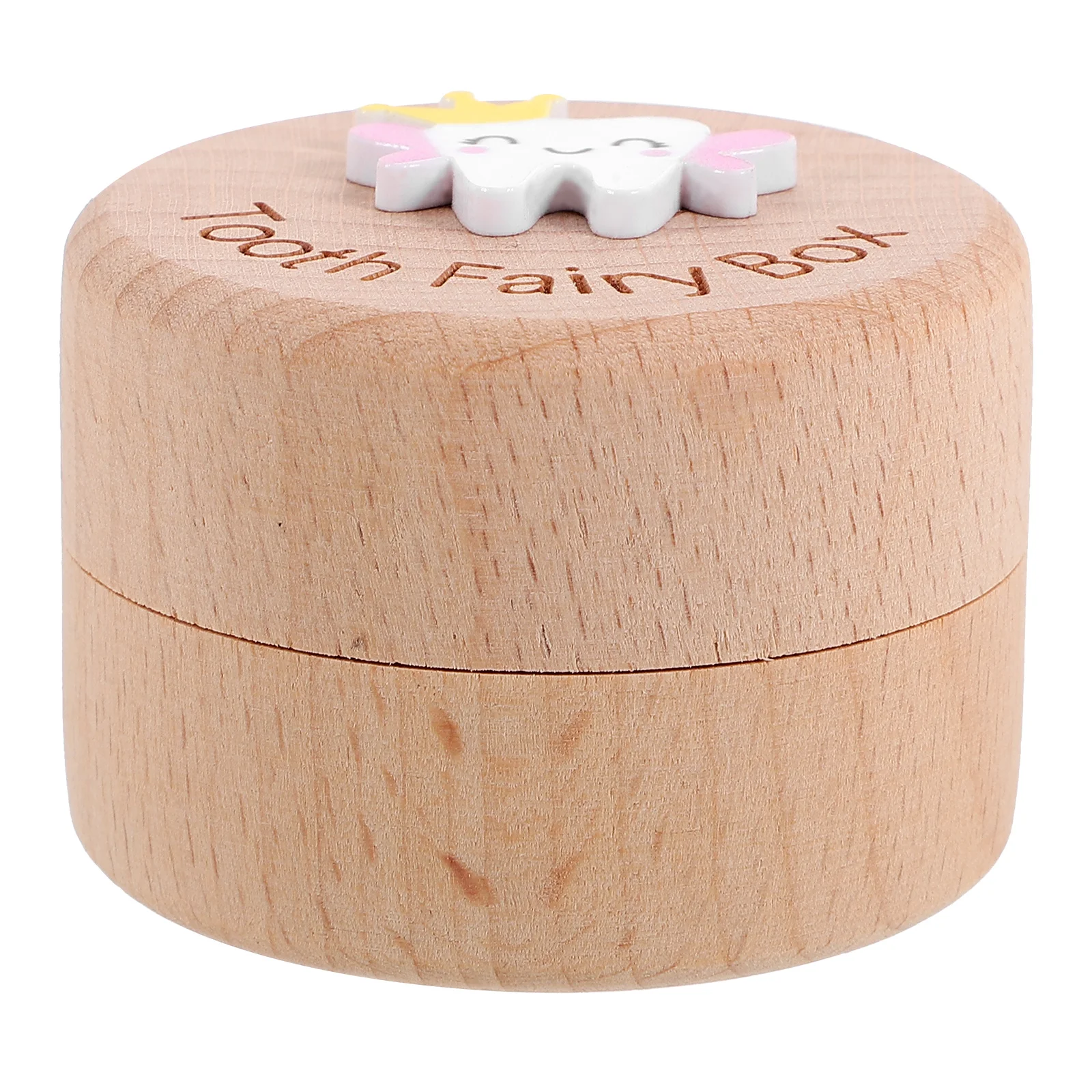 

Children's Tooth Box Baby Holder Keepsake for Boys Kid's Saver Teeth Organizer Container Wooden Fetal Hair Storage Collection