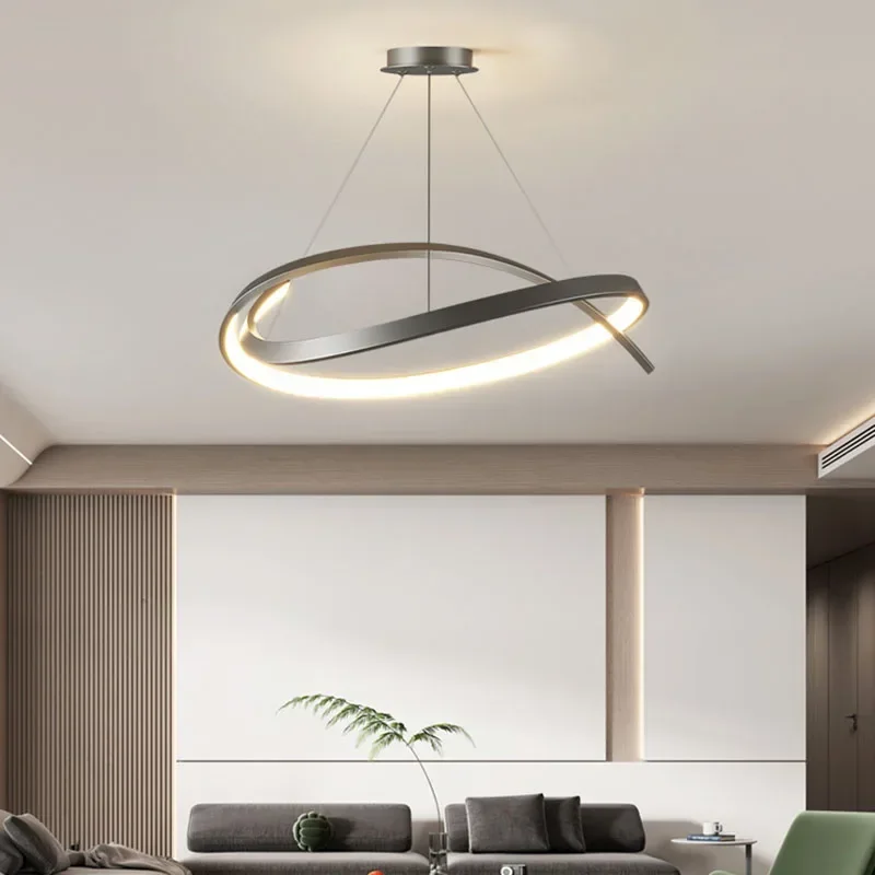 DAMIASMIL Modern LED Pendant Light LED Lines Hanging Lamp Luster for Dining Room Bedroom Decor Indoor Modeling Lighting Fixture