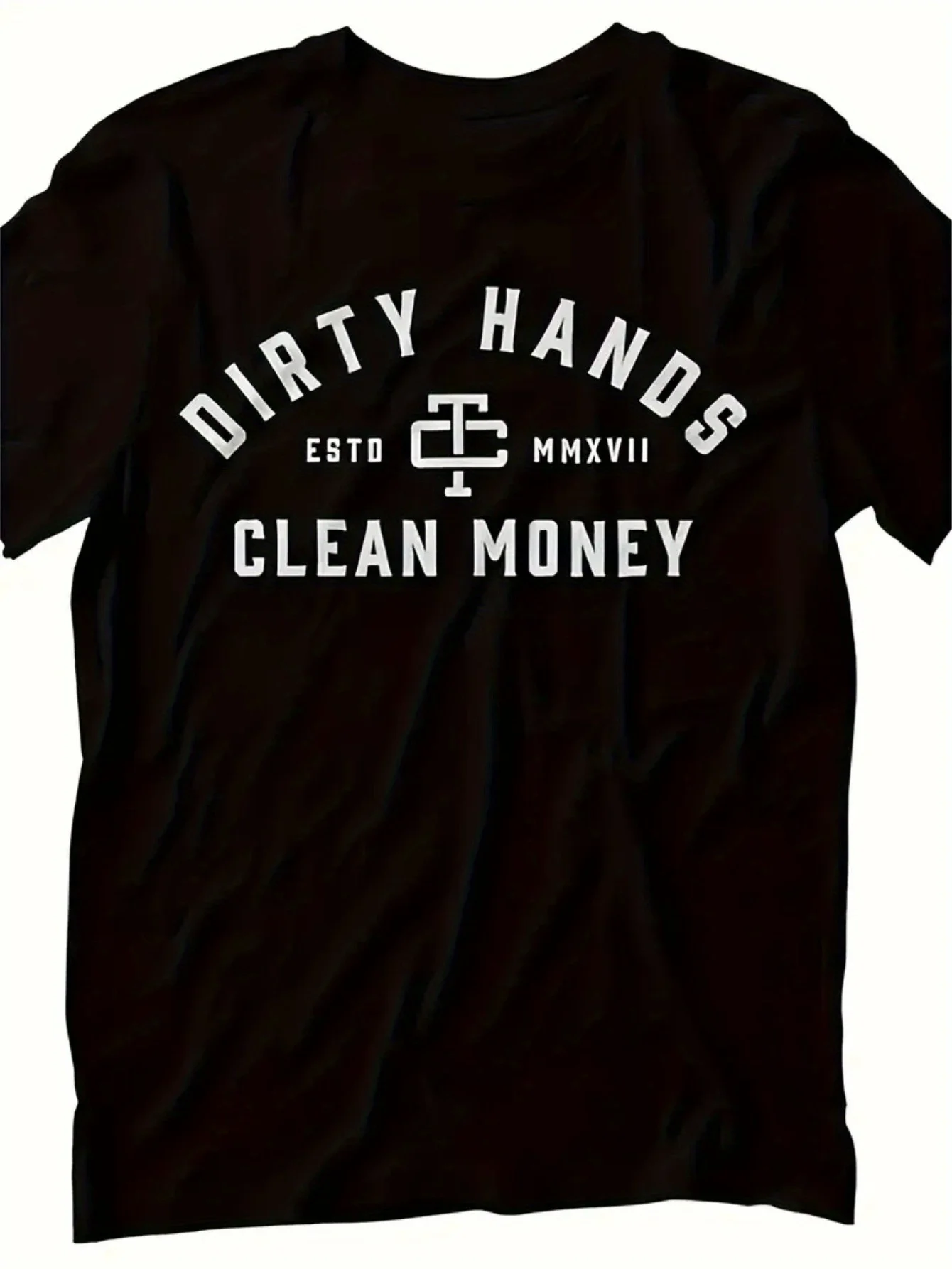 

Футболка с принтом Dirty Hands Clean Money для мужчин и женщин, уличная повседневная одежда