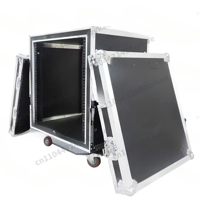 Professional 12U16U Air Case Cabinet Two Doors Power Amplifier Cabinet with Mixer Audio
