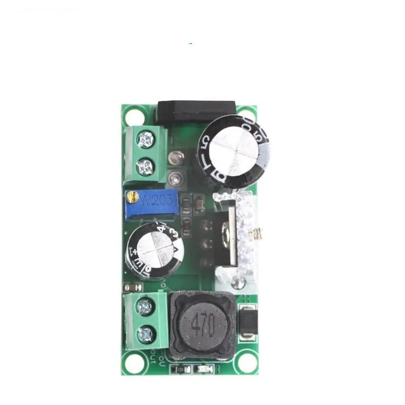 exquisiteAC/DC To DC Step Down Converter Module LM2596HV AC5V~AC30V DC5V-48V Adjustable Step-Down Power Supply