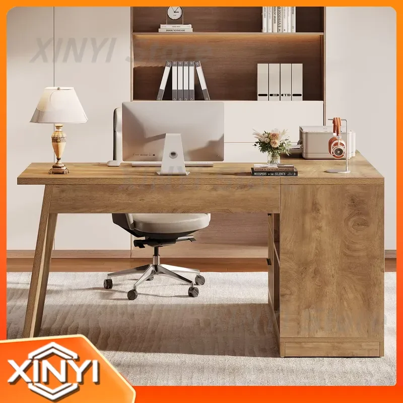 Modern Executive Writing Desk for Home Office for Small Space for Students for Remote Work Engineered Wood Luxury Workstation
