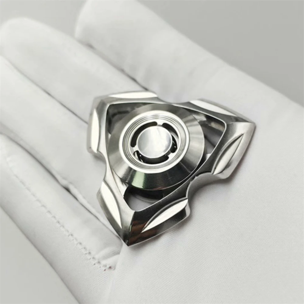 Rensai Rvs EDC Fidget Spinner Anti Stress Speelgoed Fidget Slider ADHD Angst Relief Zintuiglijke Focus Fidgeting Speelgoed